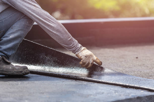 Professional Basement Waterproofing technician working in The Plains, OH